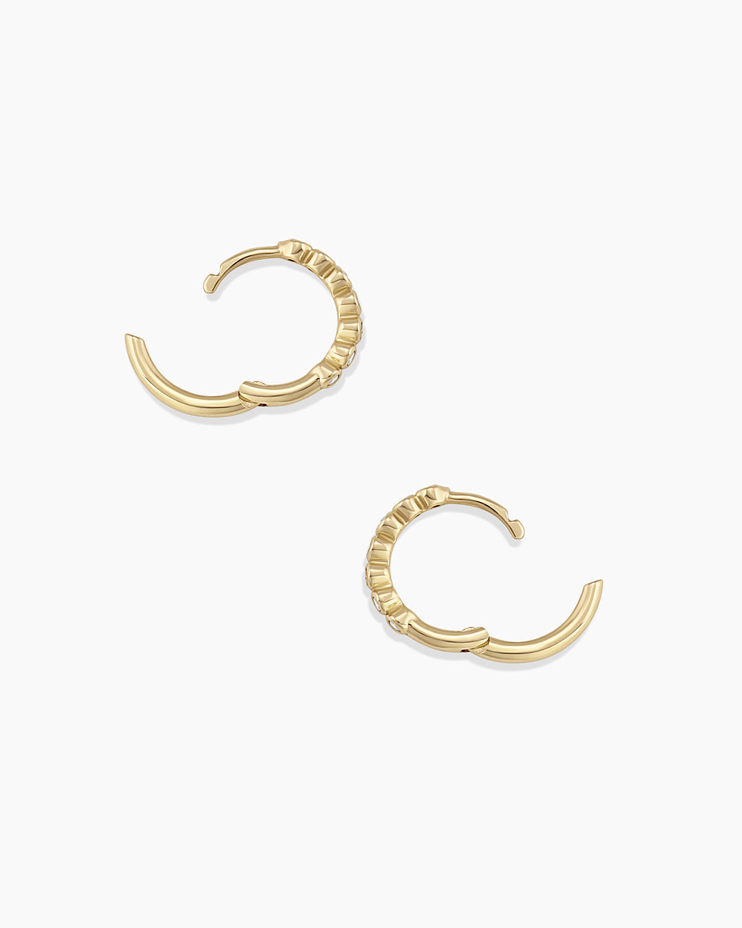 14K Classic Diamond Huggies