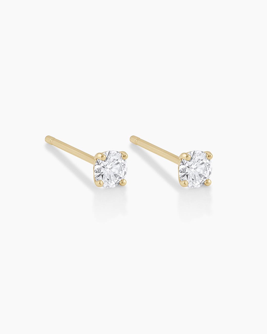 14K Diamond Solitaire Studs