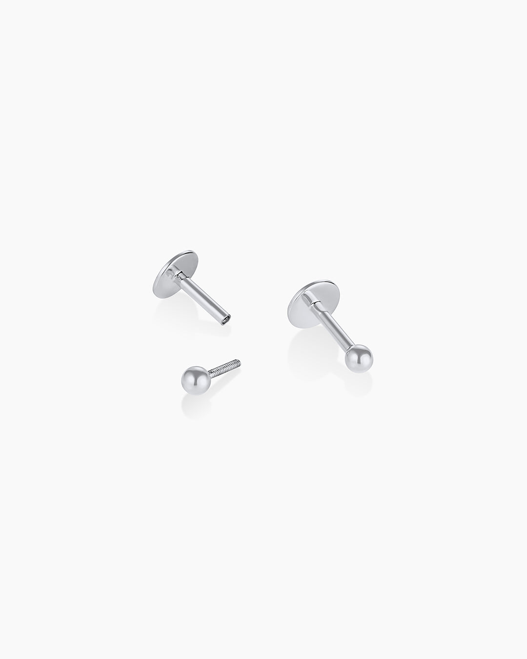 14K Gold Newport Flat Back Studs