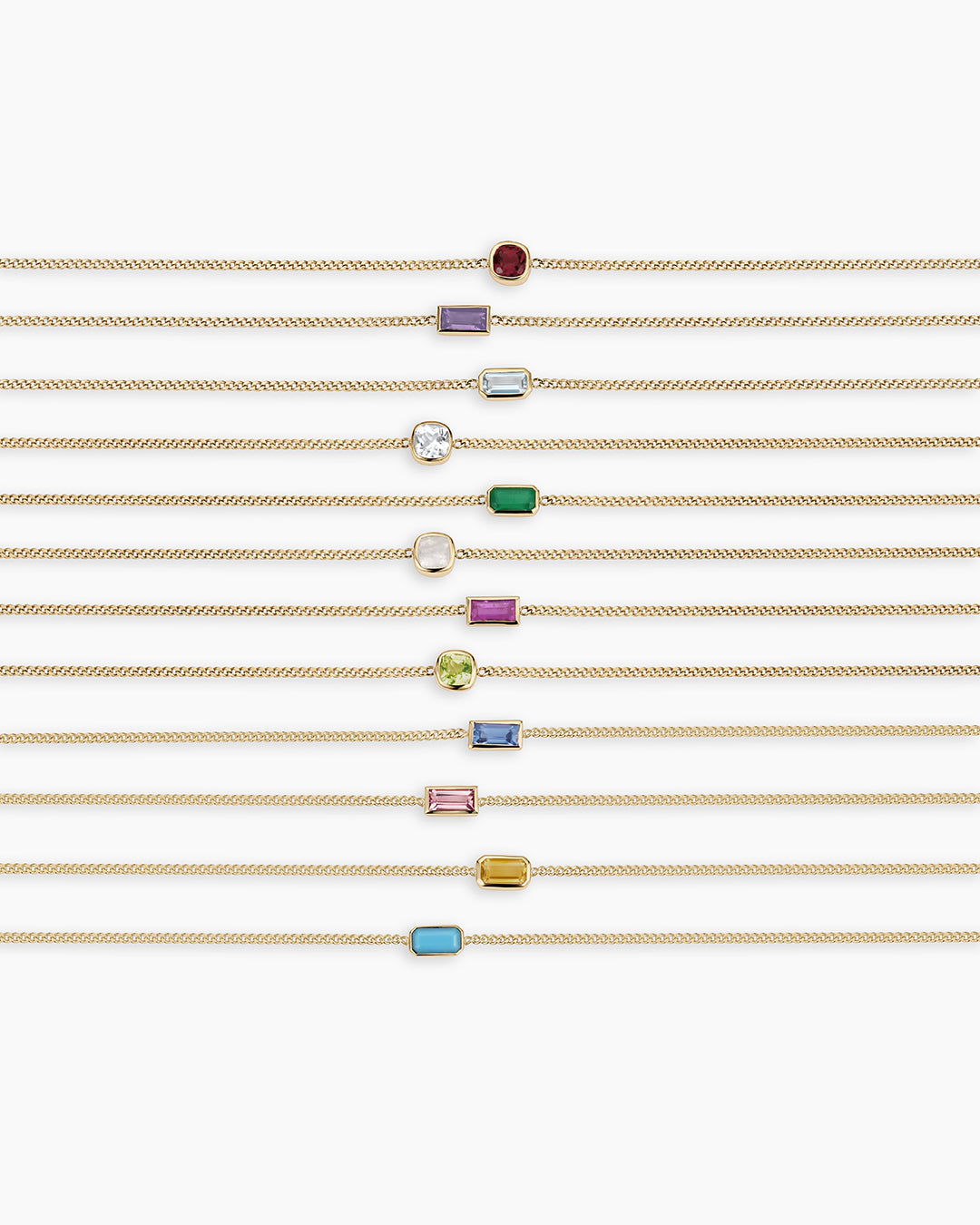 14K Gold Wilder Birthstone Bracelet