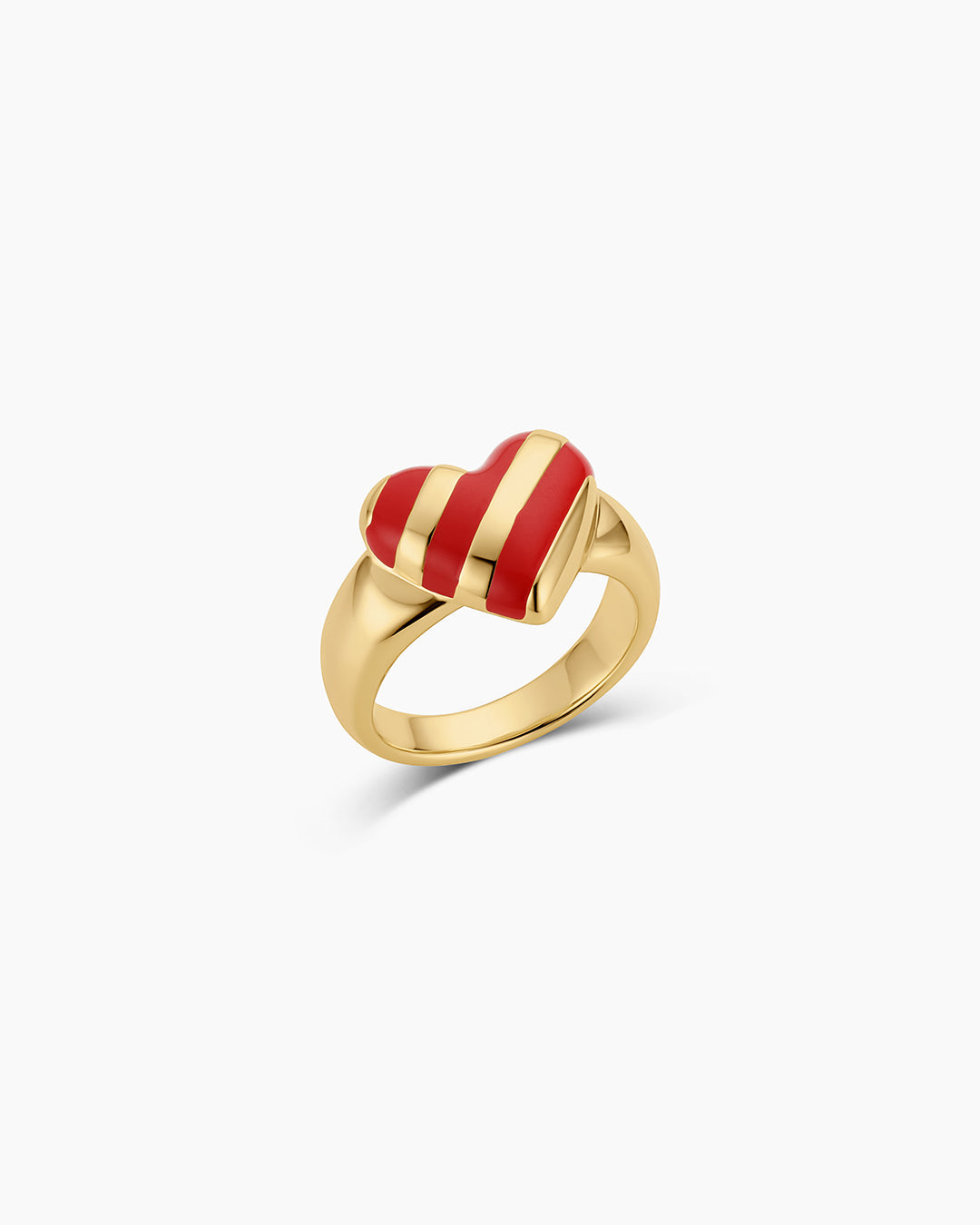 Campbell Enamel Heart Ring