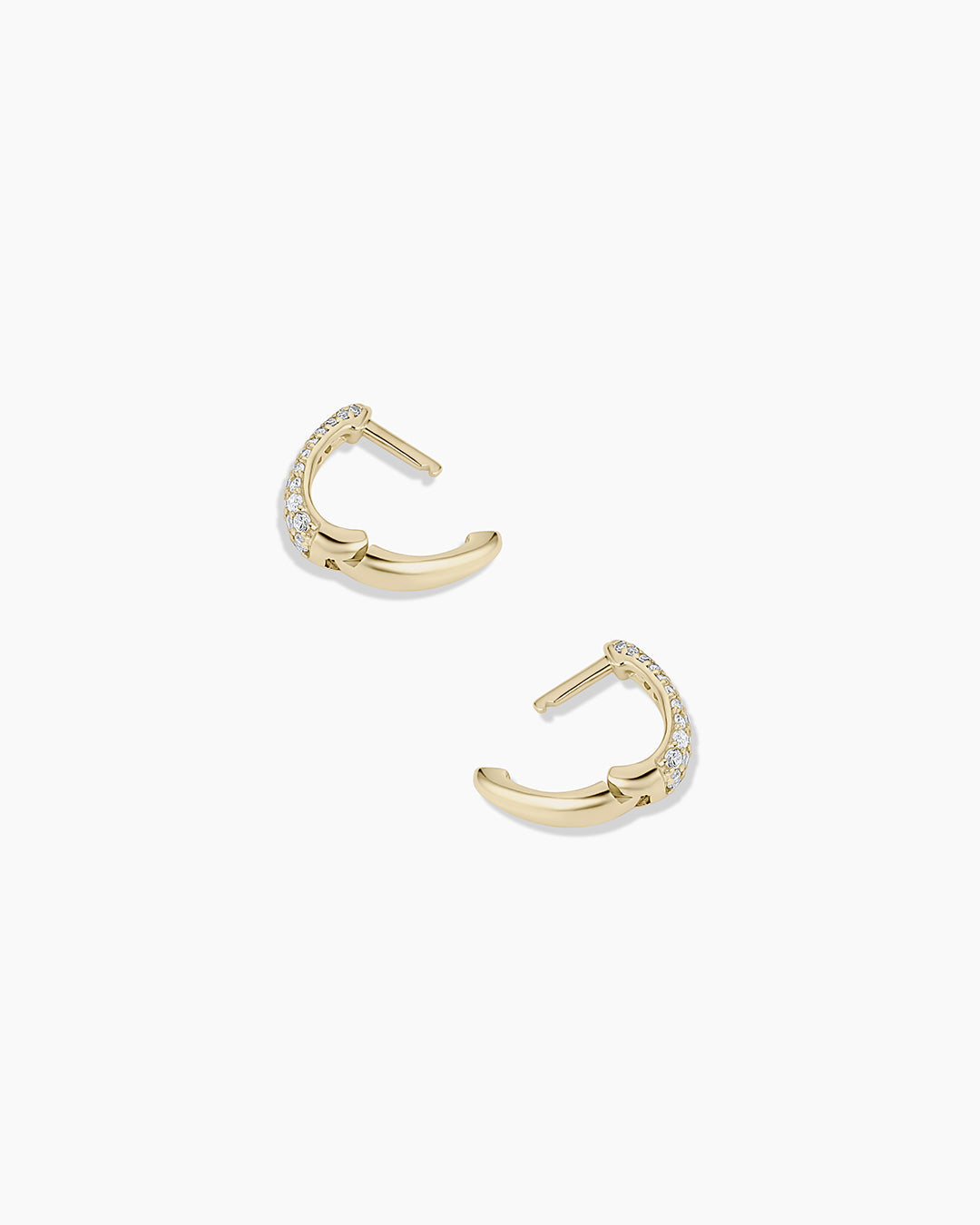 14K Diamond Banks Huggies