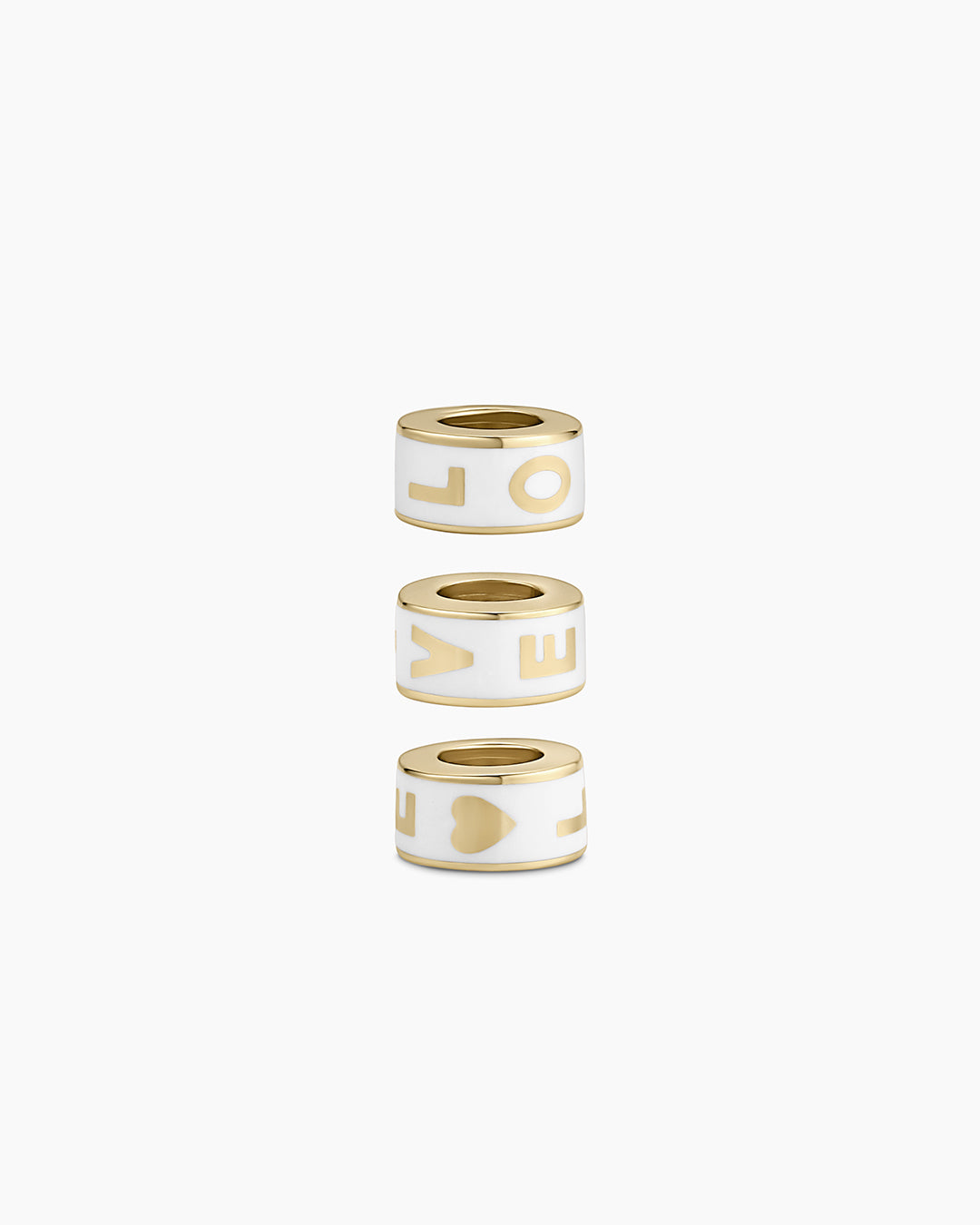 14K Gold Love Halo Charm