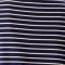 Petite Size Stripe 3/4 Sleeve Boatneck Top