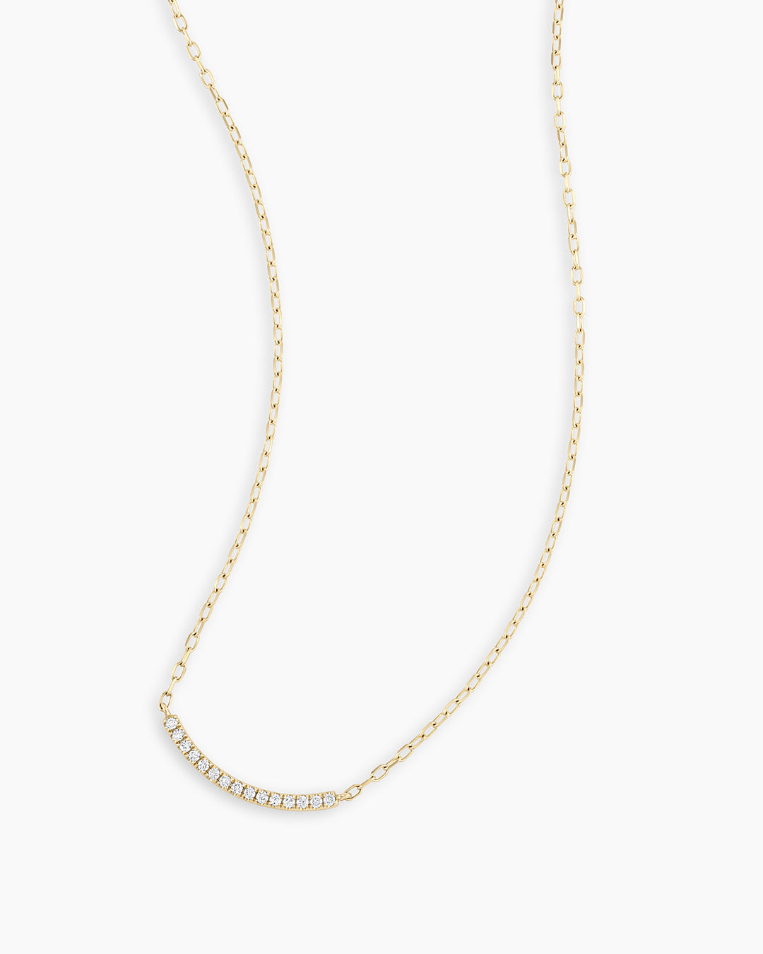 14K Diamond Taner Bar Mini Necklace