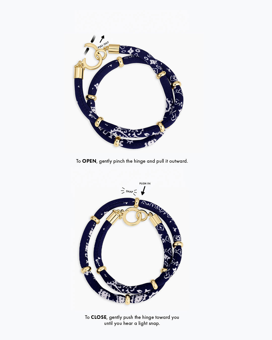 Paisley Bandana Wrap Bracelet