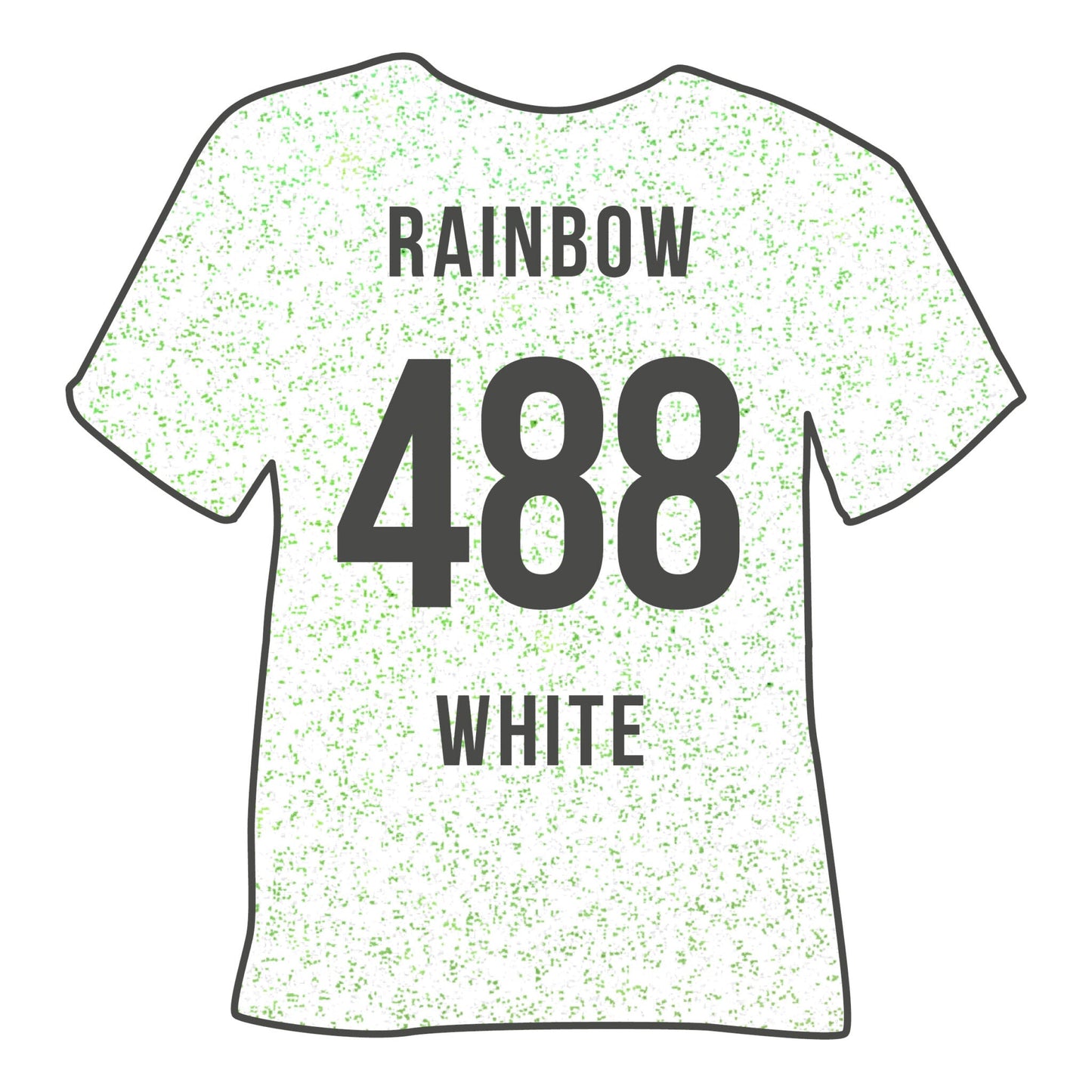 488 Rainbow White POLI-FLEX® PEARL GLITTER HTV