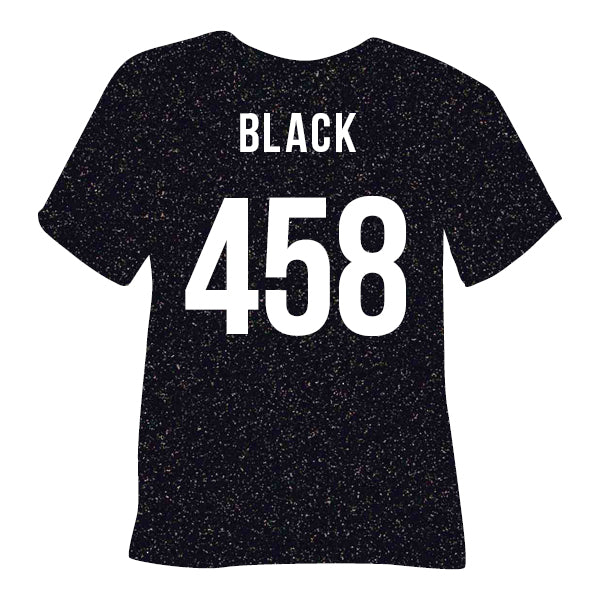458 Black POLI-FLEX® PEARL GLITTER HTV
