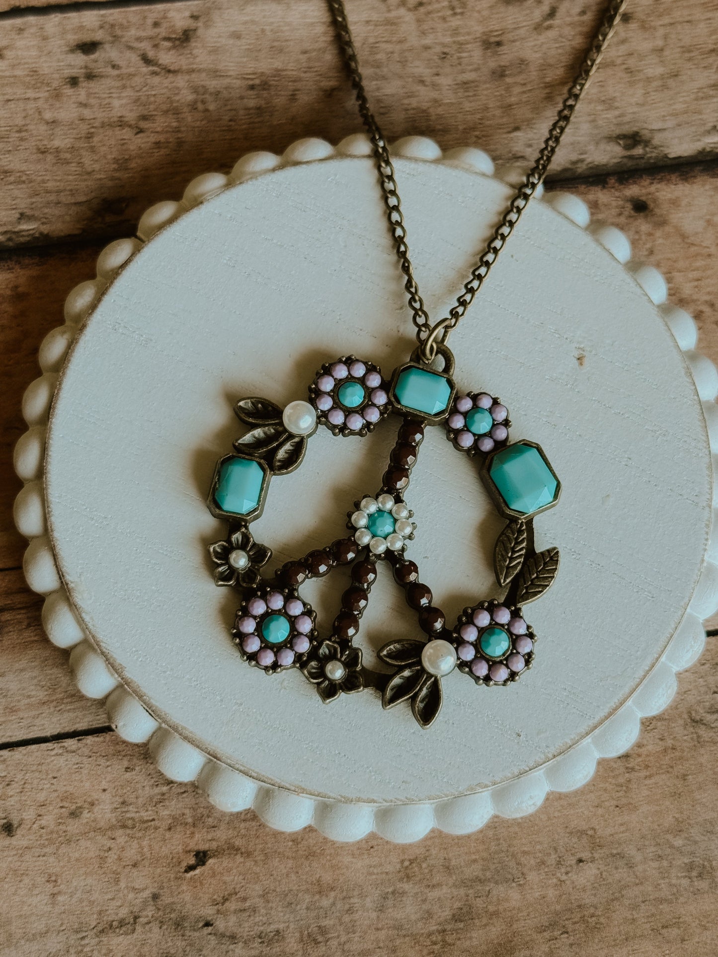 Beautiful Peace Sign Necklace