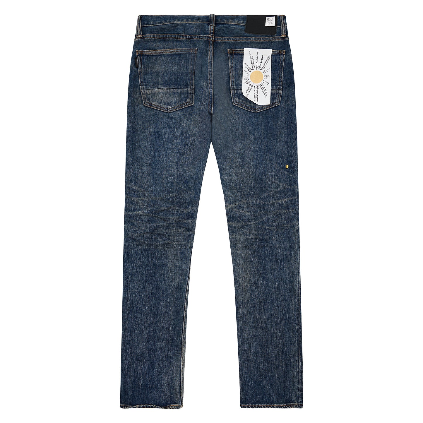 Nara Slim Sureto Worn Black Denim