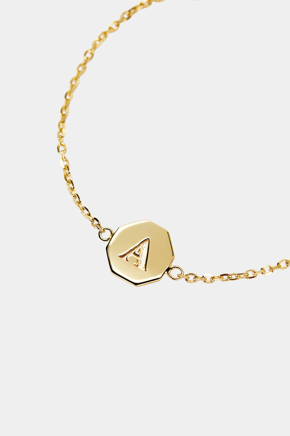 Baby Letter Bracelet | 9K Yellow Gold