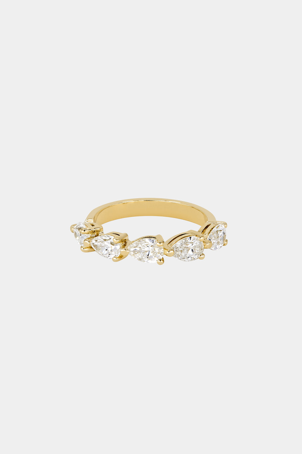Pear Diamond Ring | 18K Yellow Gold