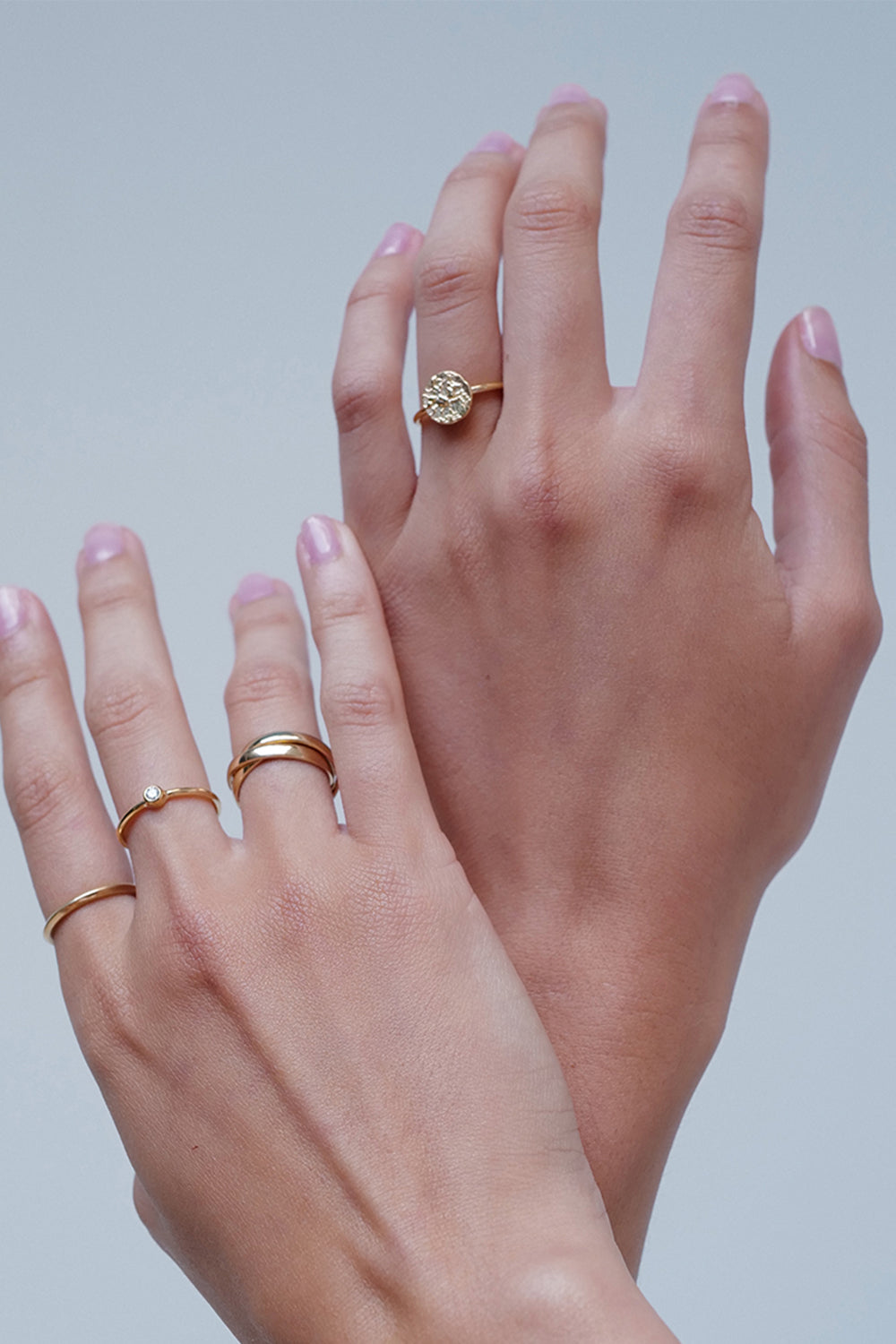 Mini Coin Ring | 9K Yellow Gold