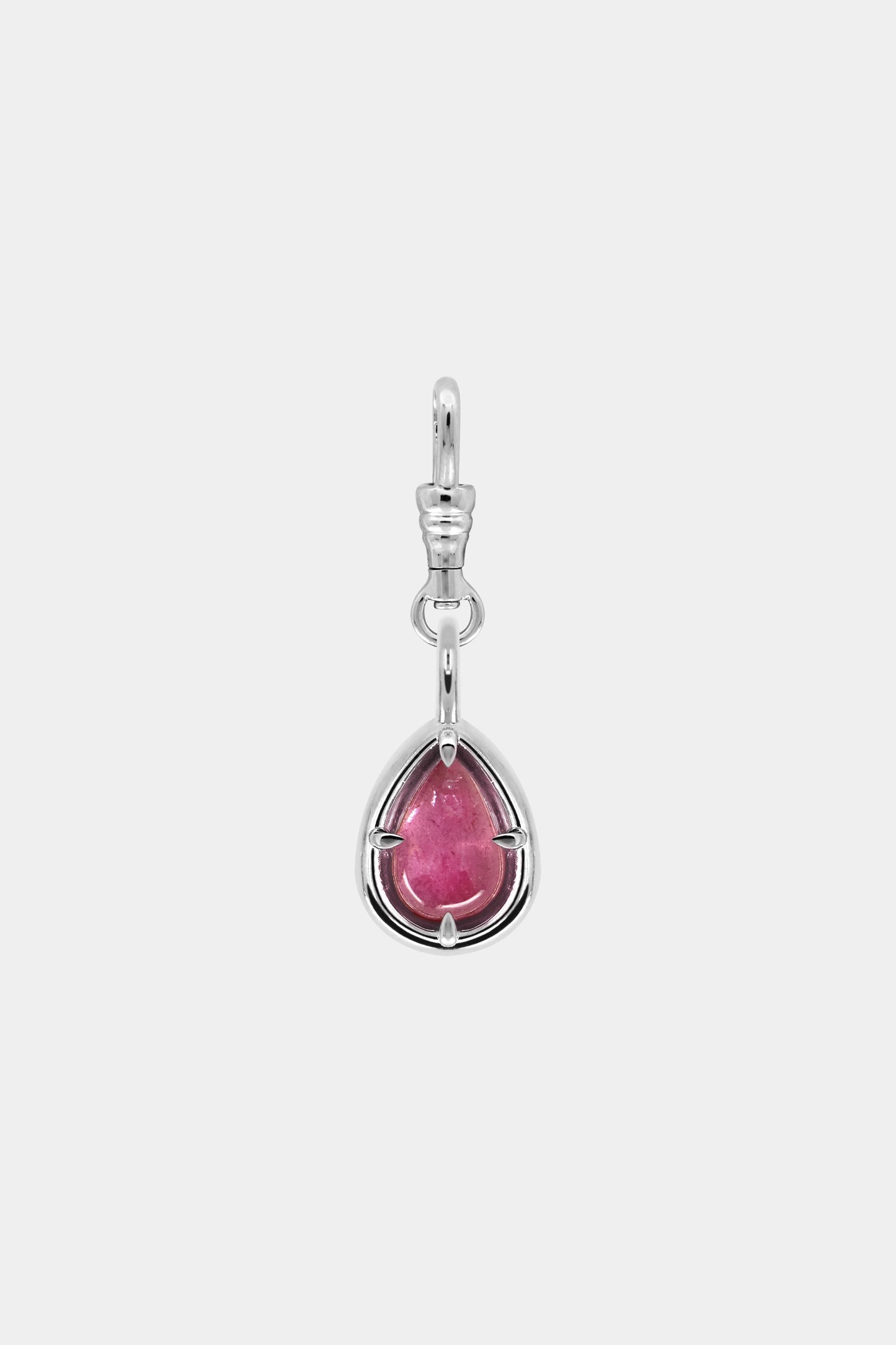 Pear Tourmaline Pendant | Silver