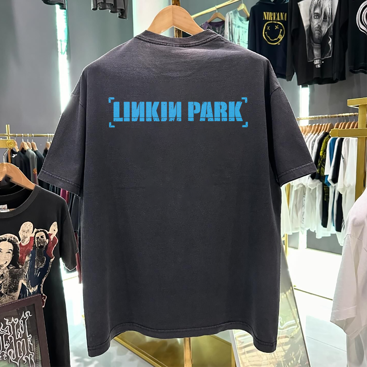 L.I.N.K.I.N. Park 90's Vintage Rap Black T-Shirt