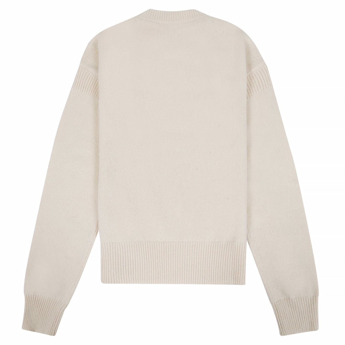 Logo Shetland Sweater | Stone White