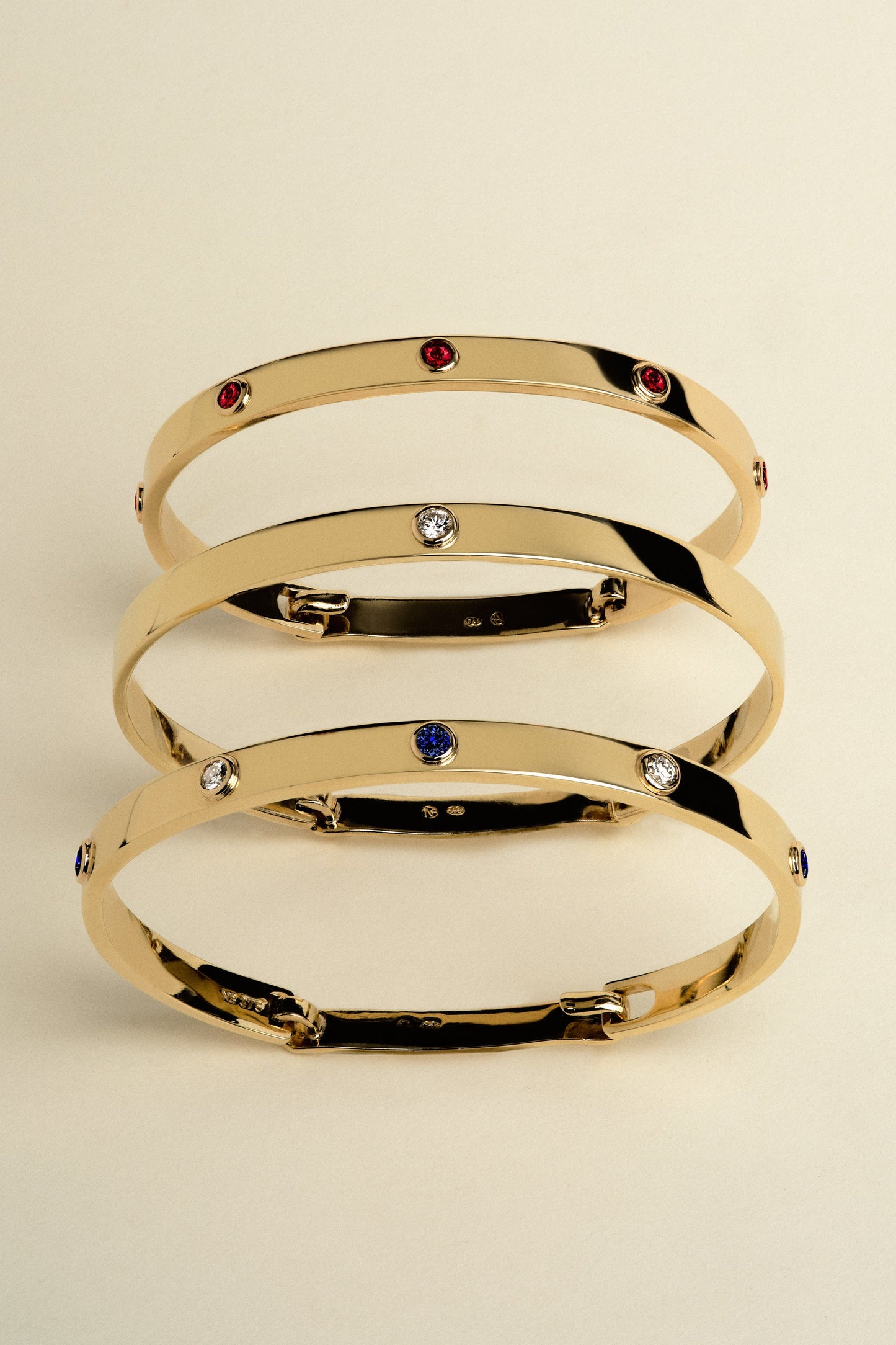 Ruby Tallows Bangle | Yellow Gold