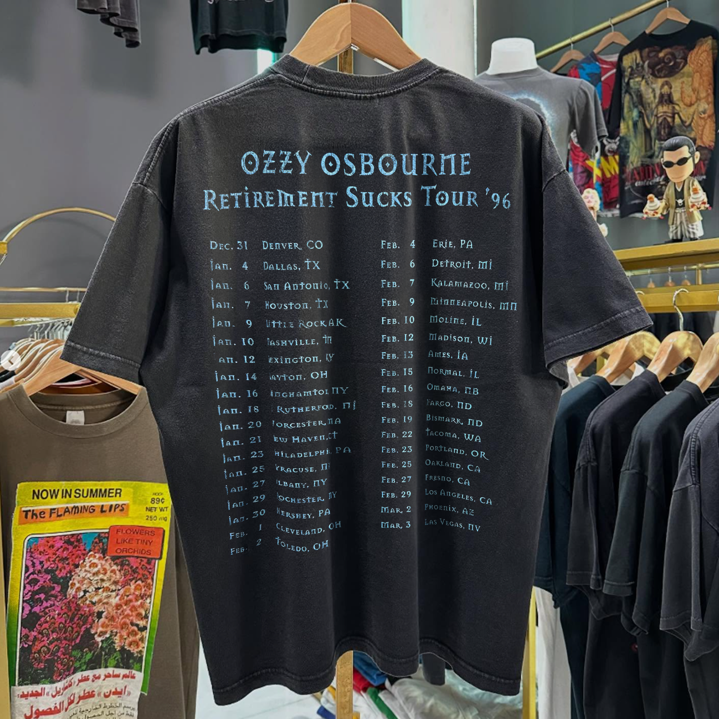 2006 Ozzy Osbourne Retirement Sucks Tour Rare Washed Black T-Shirt