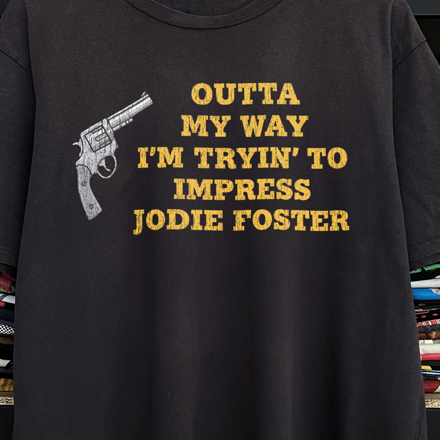 Rare Jodie Foster Lover Washed Black Tee