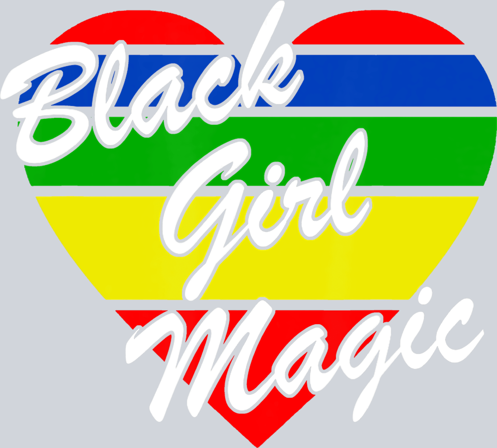 Black Girl Magic Heart - STK00634 (DTF Transfers)