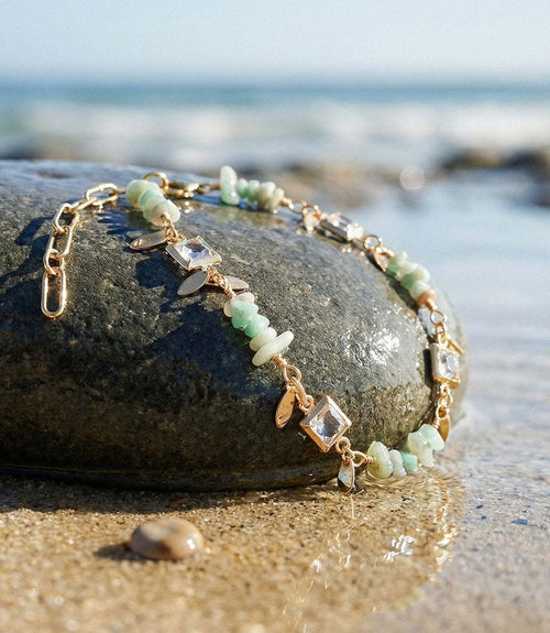 Crystal And Gemstone Bracelet