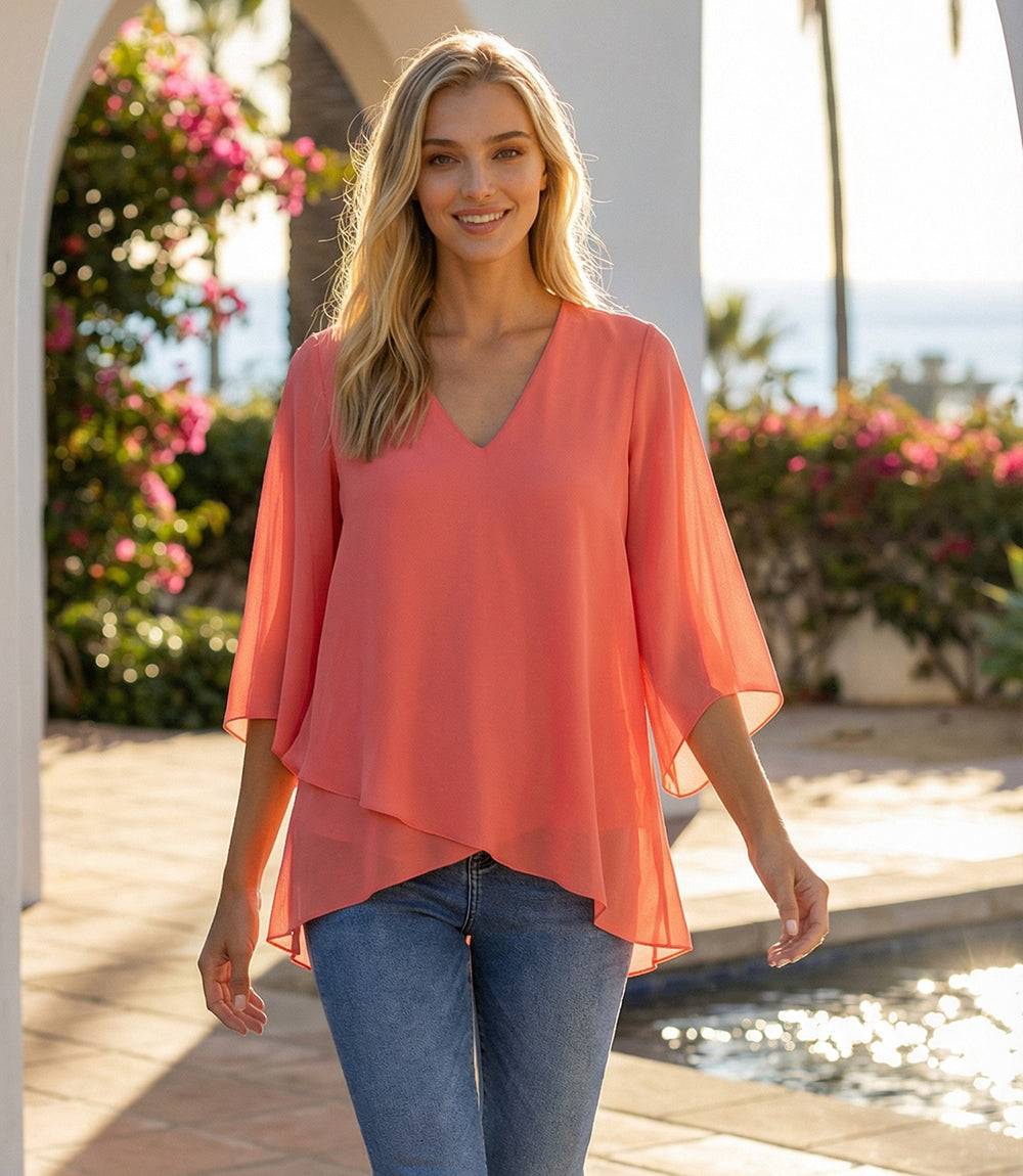 Bracelet Sleeve Asymmetric Top