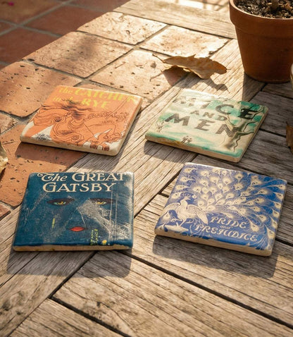 Literature Lover Coasters, Set Of 4