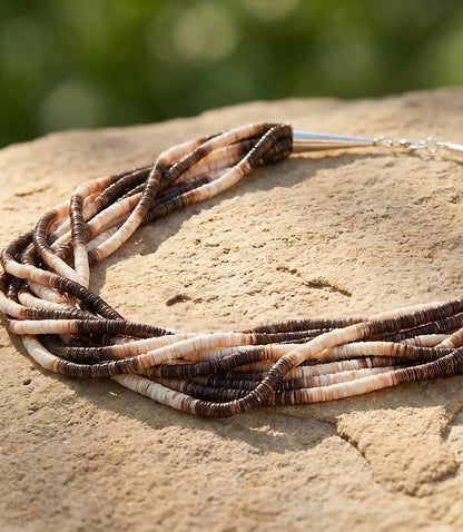 Santo Domingo Ten Strand Heishi Necklace
