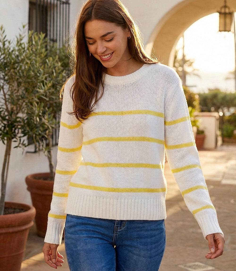 Stripe Crewneck Sweater
