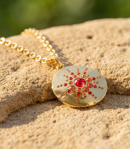 Crystal Medallion Necklace