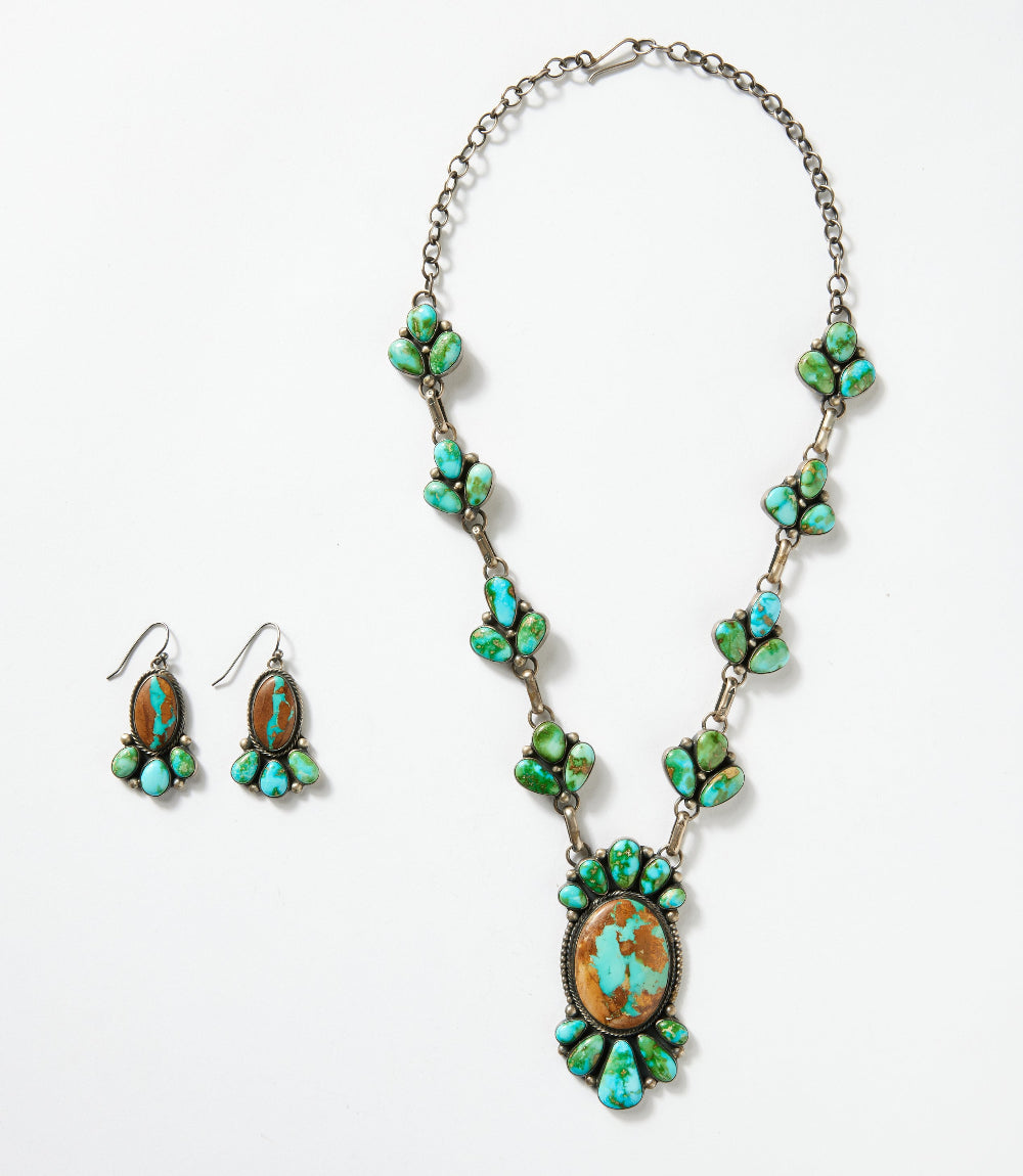 Sonoran Gold Boulder Turquoise Necklace & Earring Set