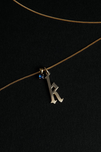 Birthstone Pendant | 9K White Gold