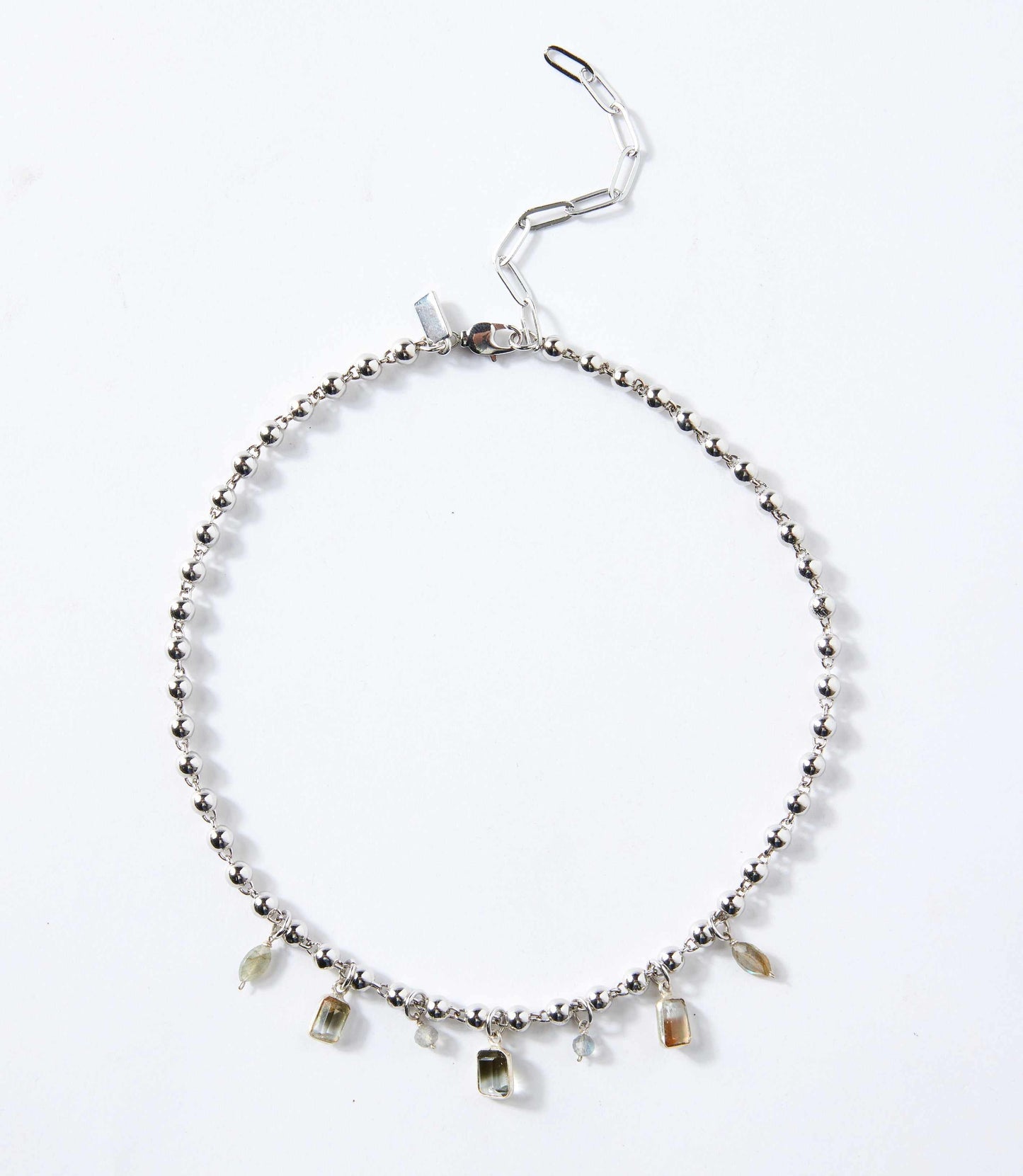 Labradorite Station Necklace
