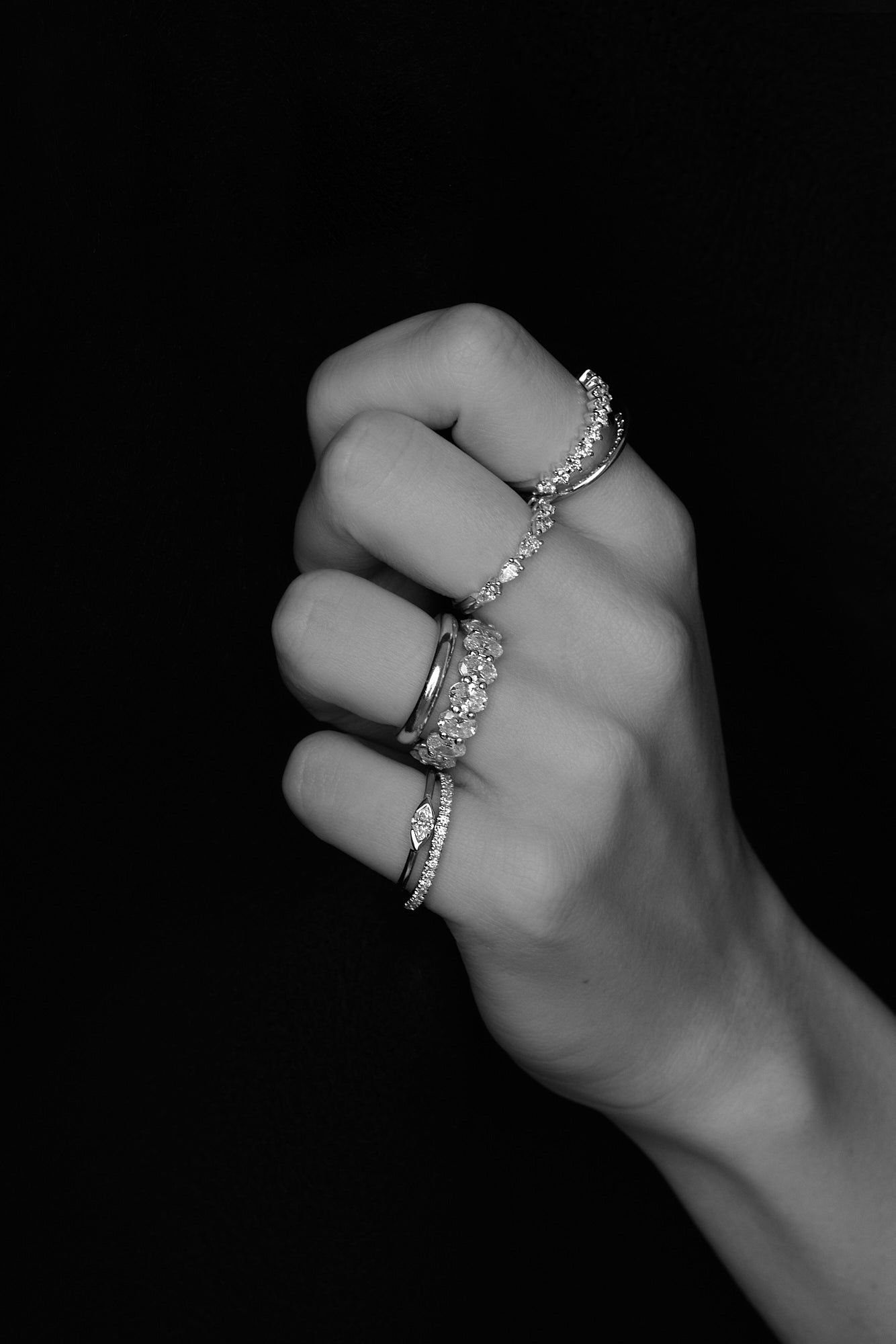 Harley Diamond Band | White Gold