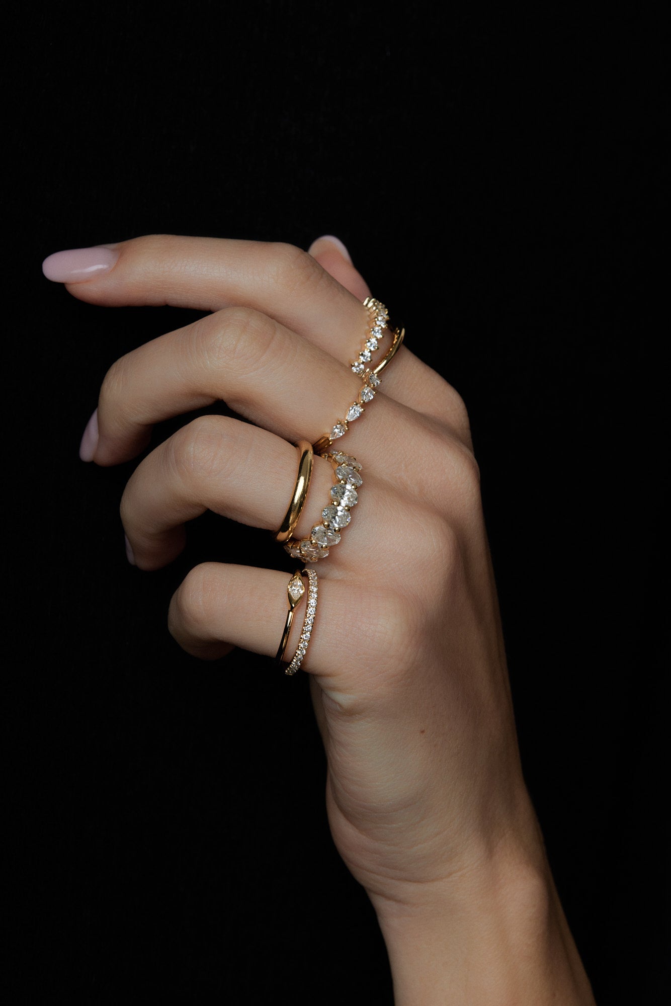 Harley Diamond Band | Yellow Gold