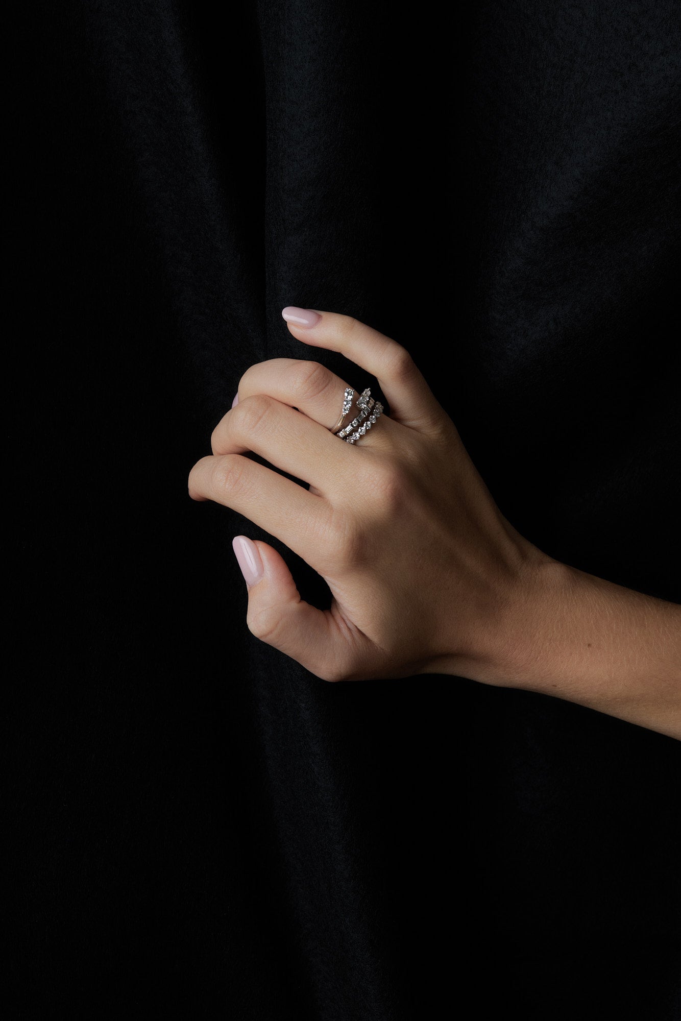 Janie Diamond Wrap Ring | White Gold
