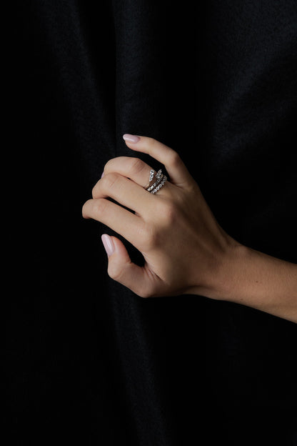 Janie Diamond Wrap Ring | White Gold