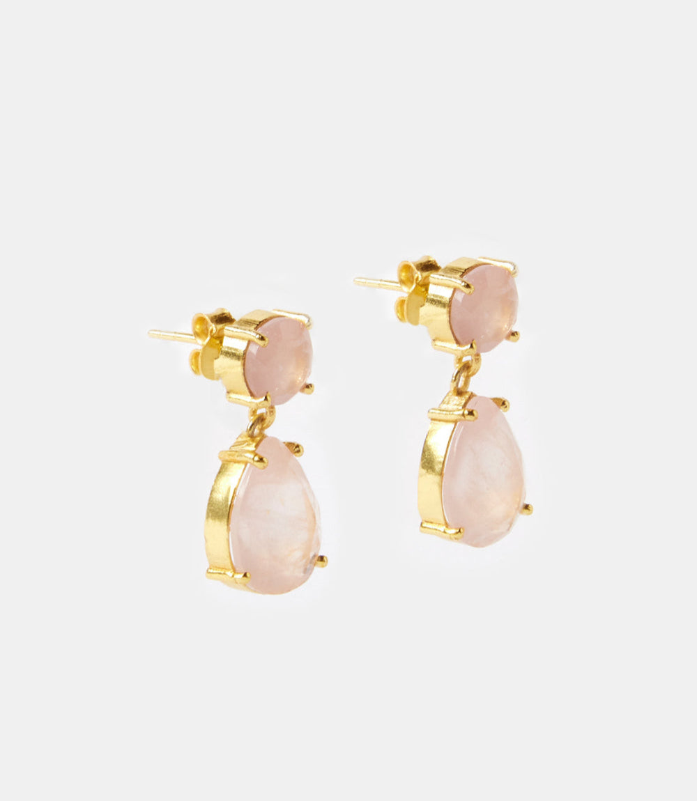 Gemstone Drop Earrings