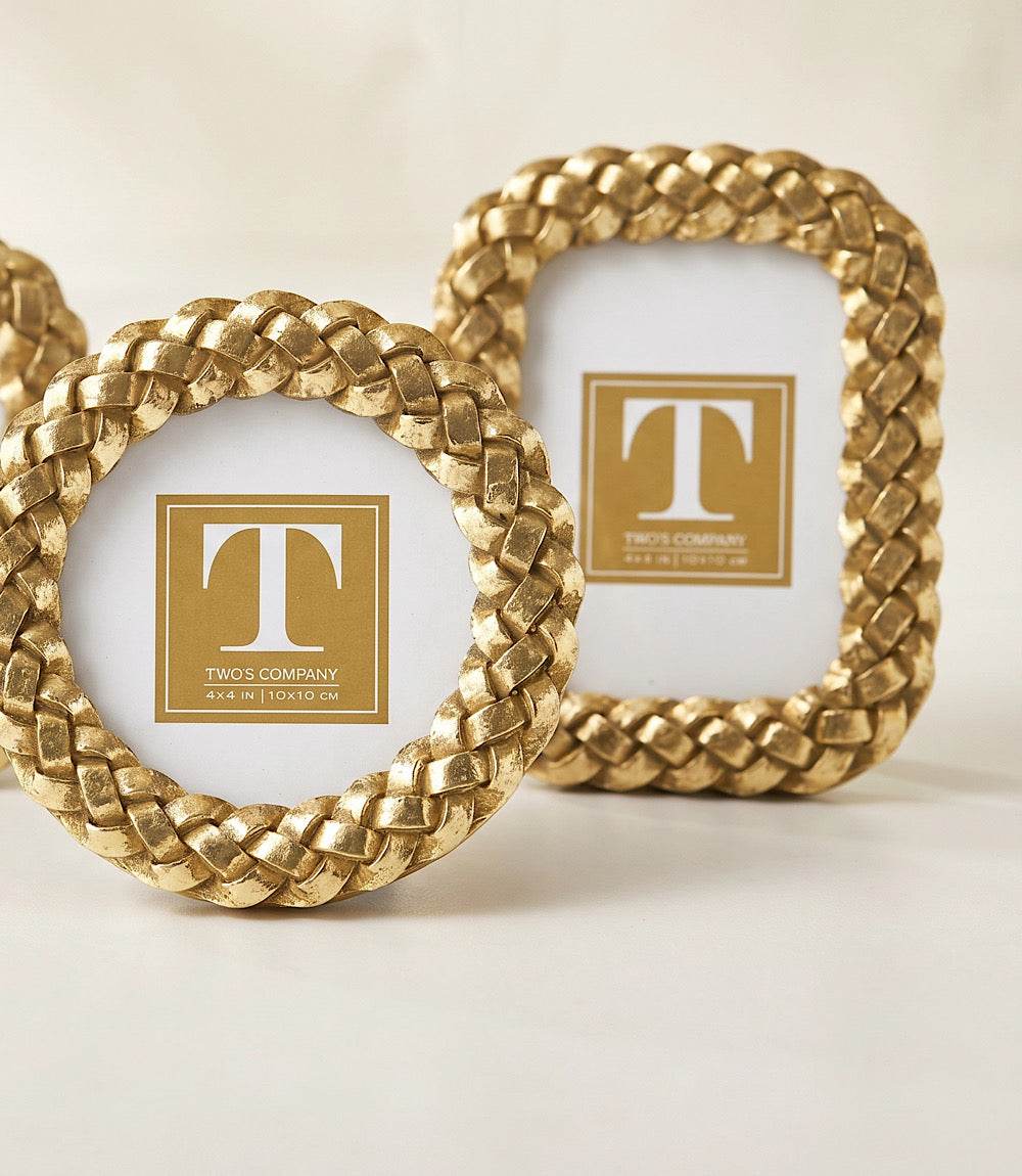 Braided Picture Frames, Set Of 3