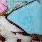 Cotton Candy Turquoise Square Post Earrings