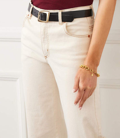 Full Length Wide-Leg Jeans