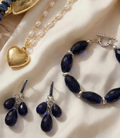 Beaded Sapphire Bracelet