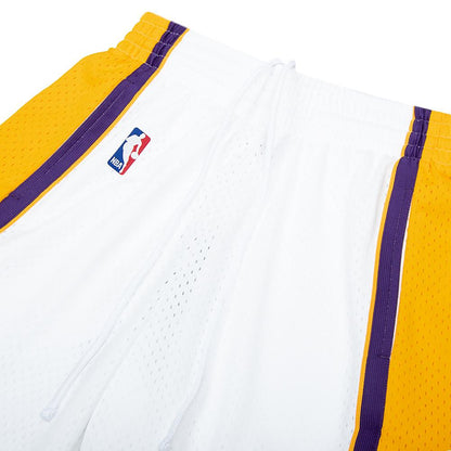 09-10 LA Lakers Swingman Shorts | White