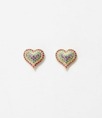 Crystal Heart Earrings