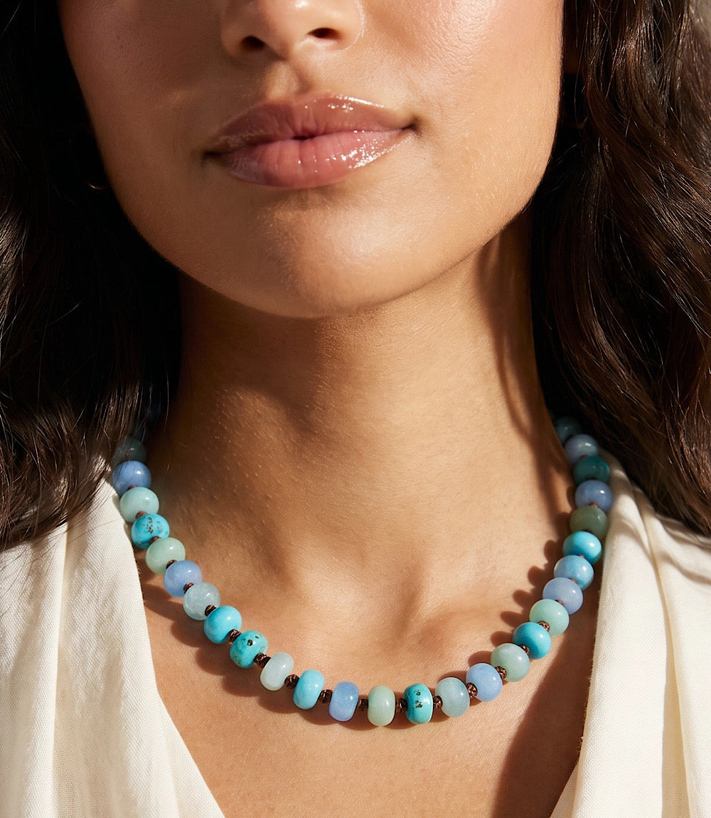 Beaded Gemstone Necklace