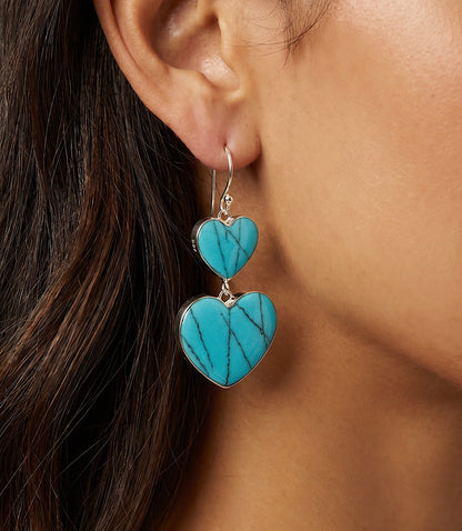 Double Heart Earrings