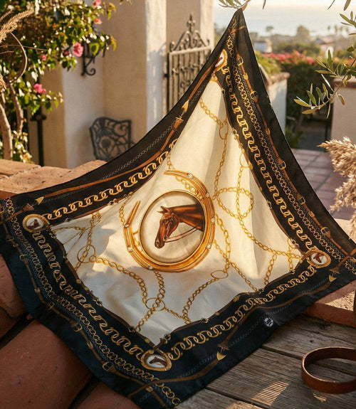 Belmont Print Silk Scarf