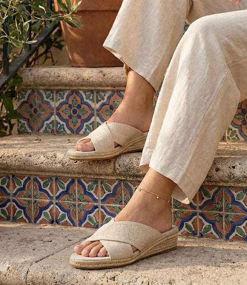 Charleston Shoe Co. Kay Espadrille Wedge Sandals