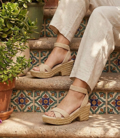 Charleston Shoe Co. Angela Ankle Wrap Sandals