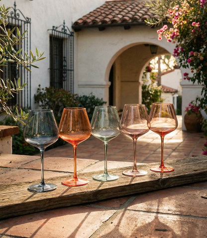 Colors Of Venice Wine Glasses, Set Of 5